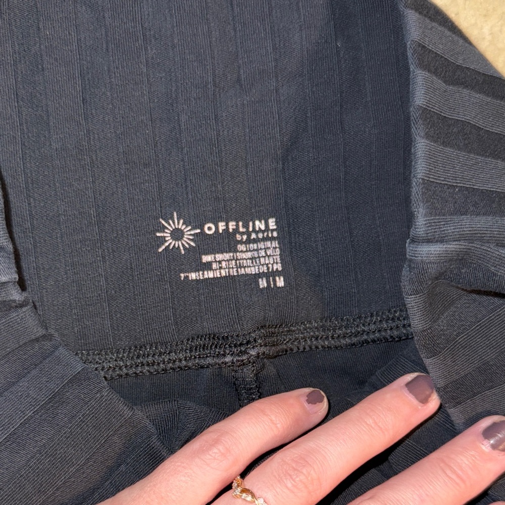 Black Ribbed Two-Piece Set - Picture 4 of 5